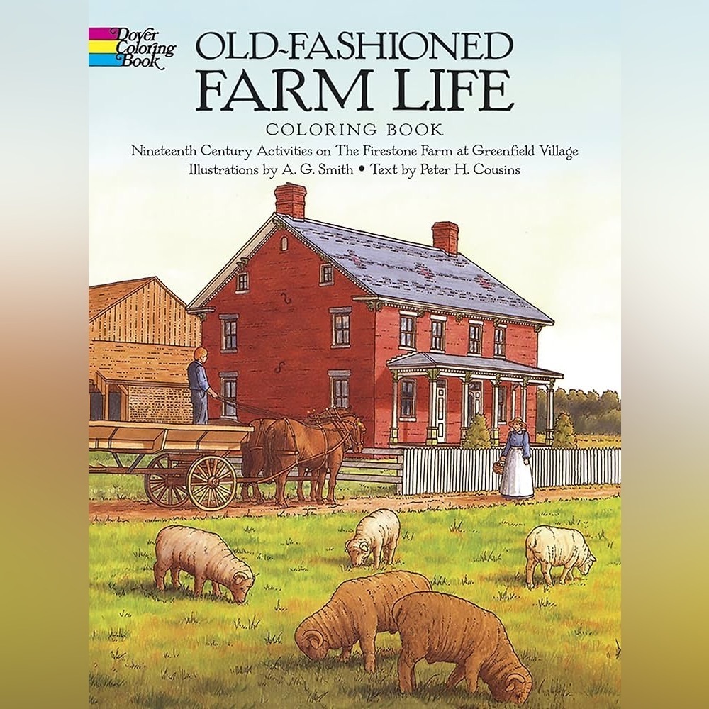 ❄️ Dover | Old Fashioned Farm Life Adult Coloring Book by AG Smith